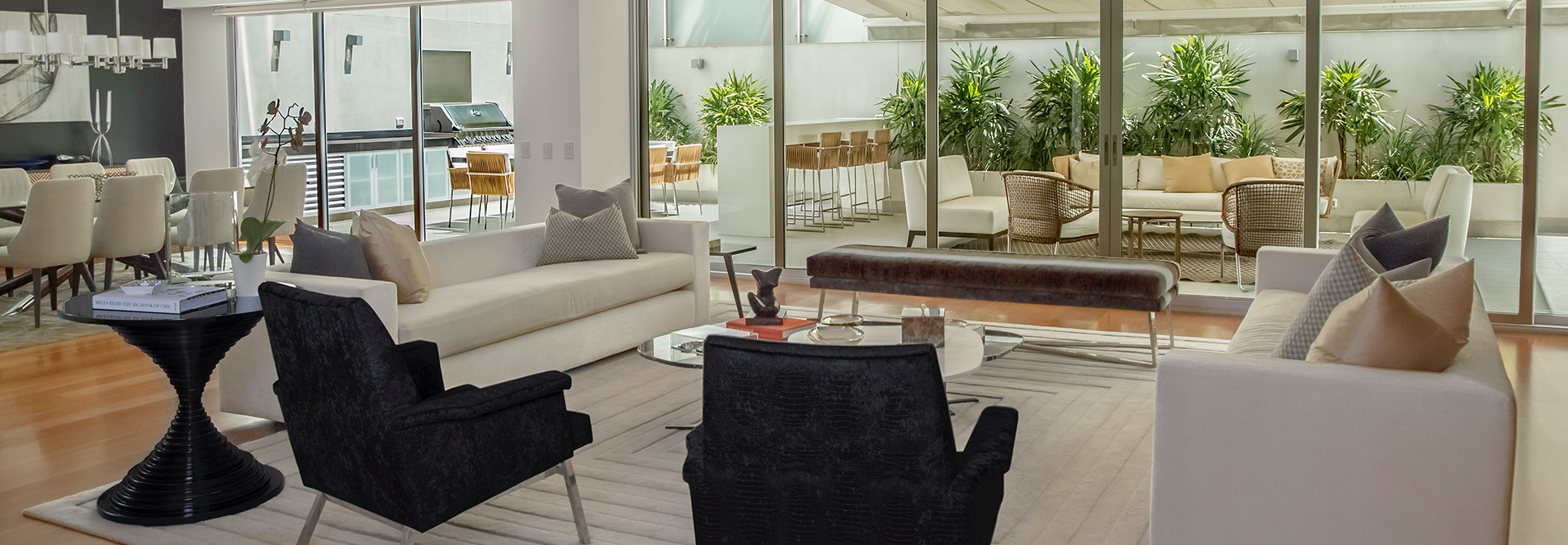 Modern open-plan living space